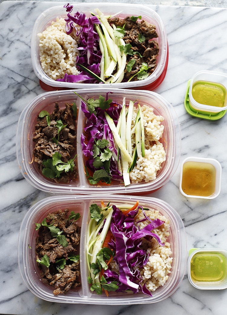 KOREAN BEEF BOWL MEAL PREP WITH BROWN RICE