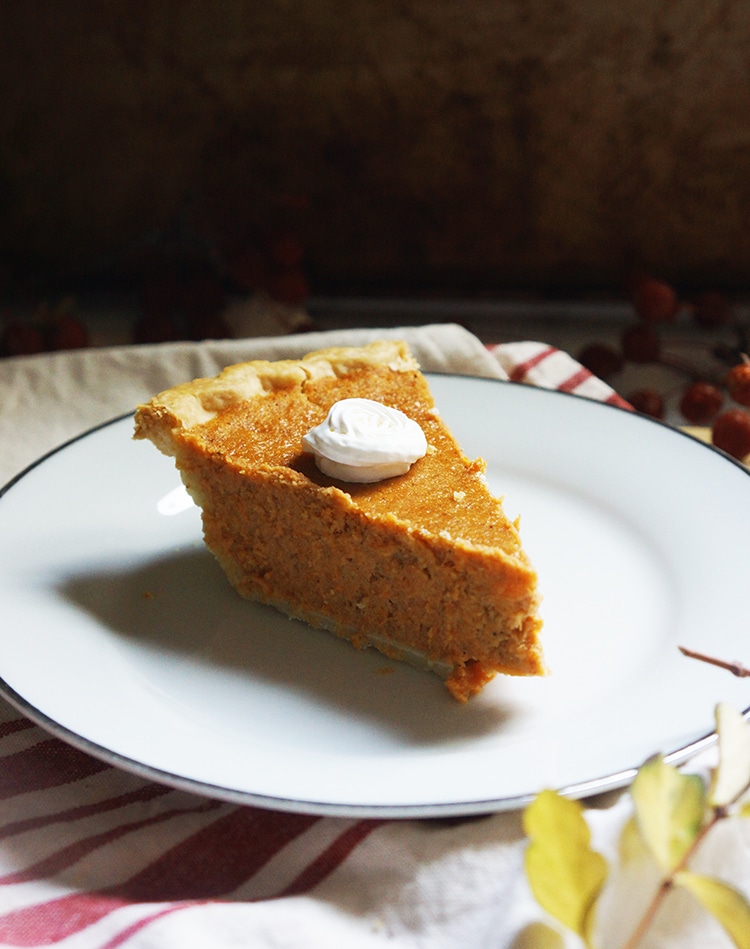 This Easy Sweet Potato Pie Recipe will yield a gently sweet and firm filling. The filling is  not runny nor soggy and it freezes well too.