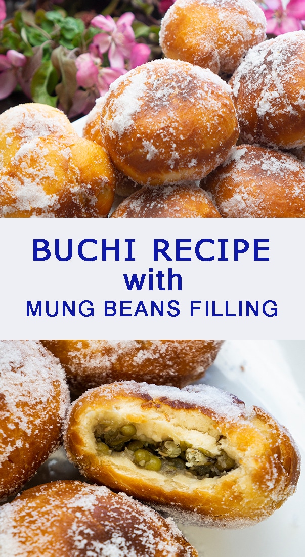 Sweet and Soft Buchi Recipe with Mung Beans Filling. Soft and sweet Filipino dessert sold in the side streets in the Philippines. Coated with white sugar, and filled with  Mung Beans or Mungo, this is a Filipino version of doughnut balls. Perfect with green tea and coffee, your Filipino snack is all covered.