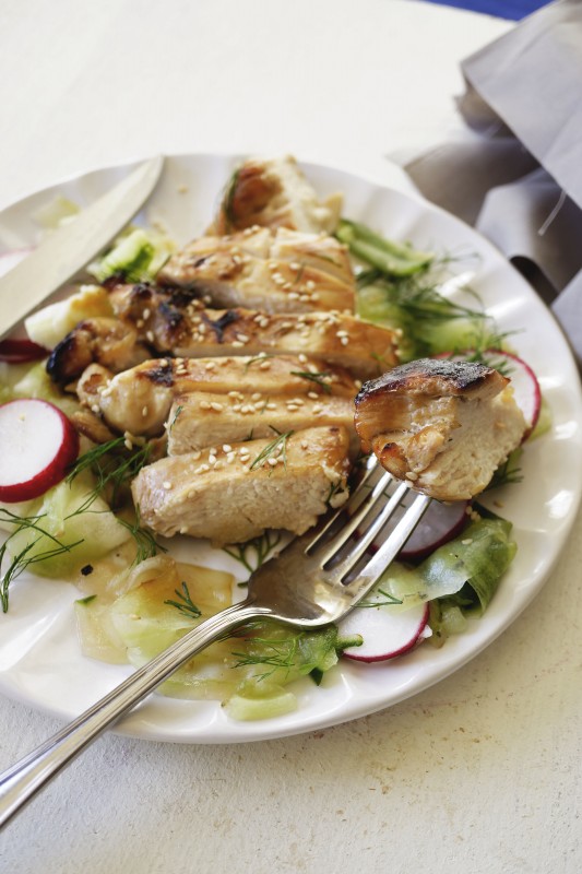 Grilled Chicken with CucumberSalad