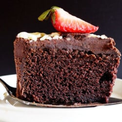 One layer Chocolate Cake