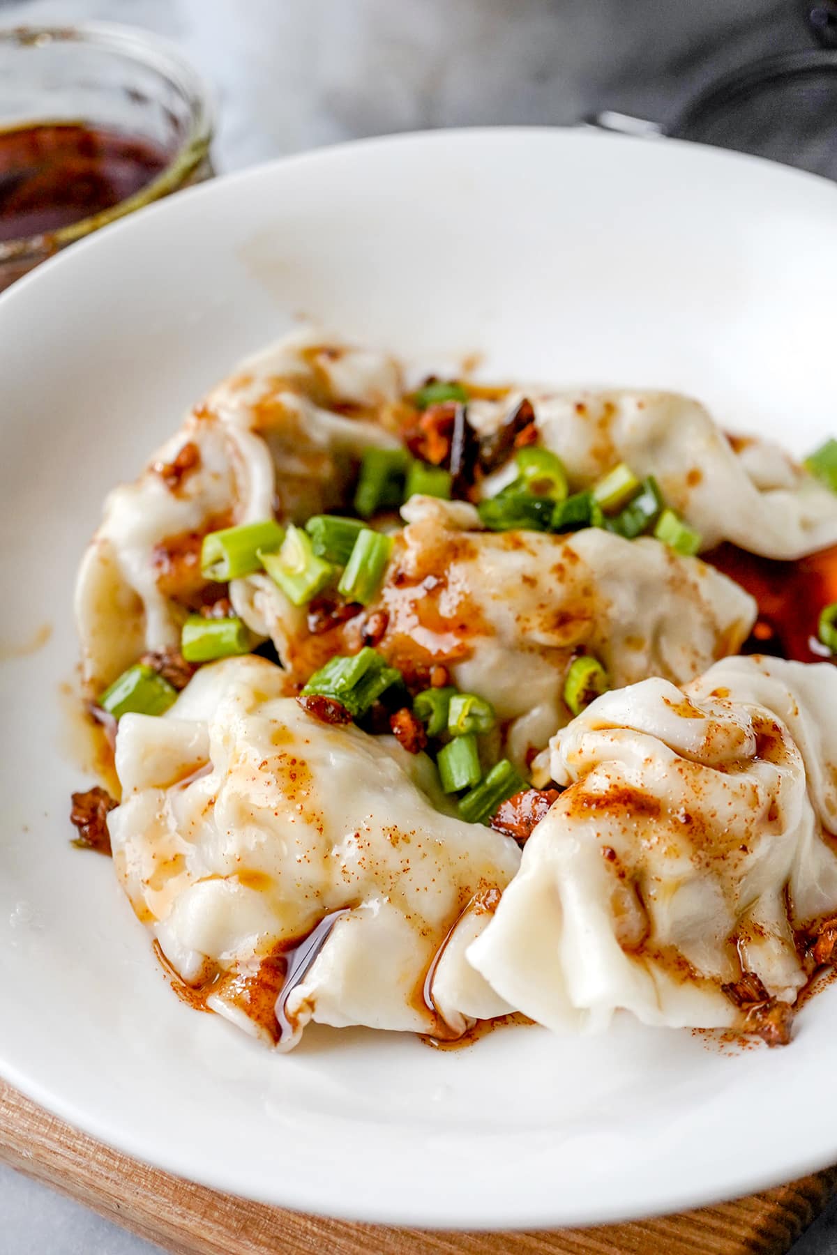 Potstickers cooked in the Instant Pot
