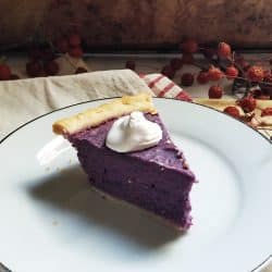 This Purple Sweet Potato Pie (Kamote Pie) is an easy alternative for our ever elusive Ube pie. This Kamote Pie taste just like Ube Pie - I promise.