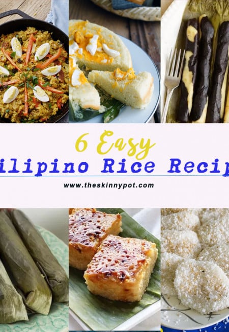 This 6 plus (more) Filipino rice recipe are easy to make, worth a try and taste and will be a great cooking adventure for you...