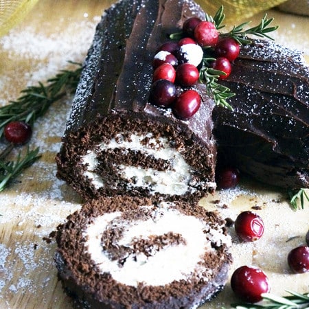 HOW TO MAKE YULE LOG CAKE (BUCHE DE NOEL)