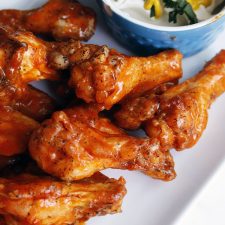This Baked Buffalo wings is an alternative for the traditional deep fried chicken wings. It’s easy and it tastes really delicious. You can make a huge batch and freeze them.