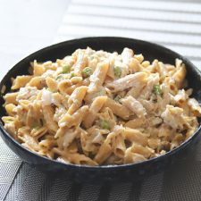 Make this super easy Green Peas Cream Cheese Penne Pasta for dinner. QUick and easy with very simple ingredients with extra leftover for next day's lunch.