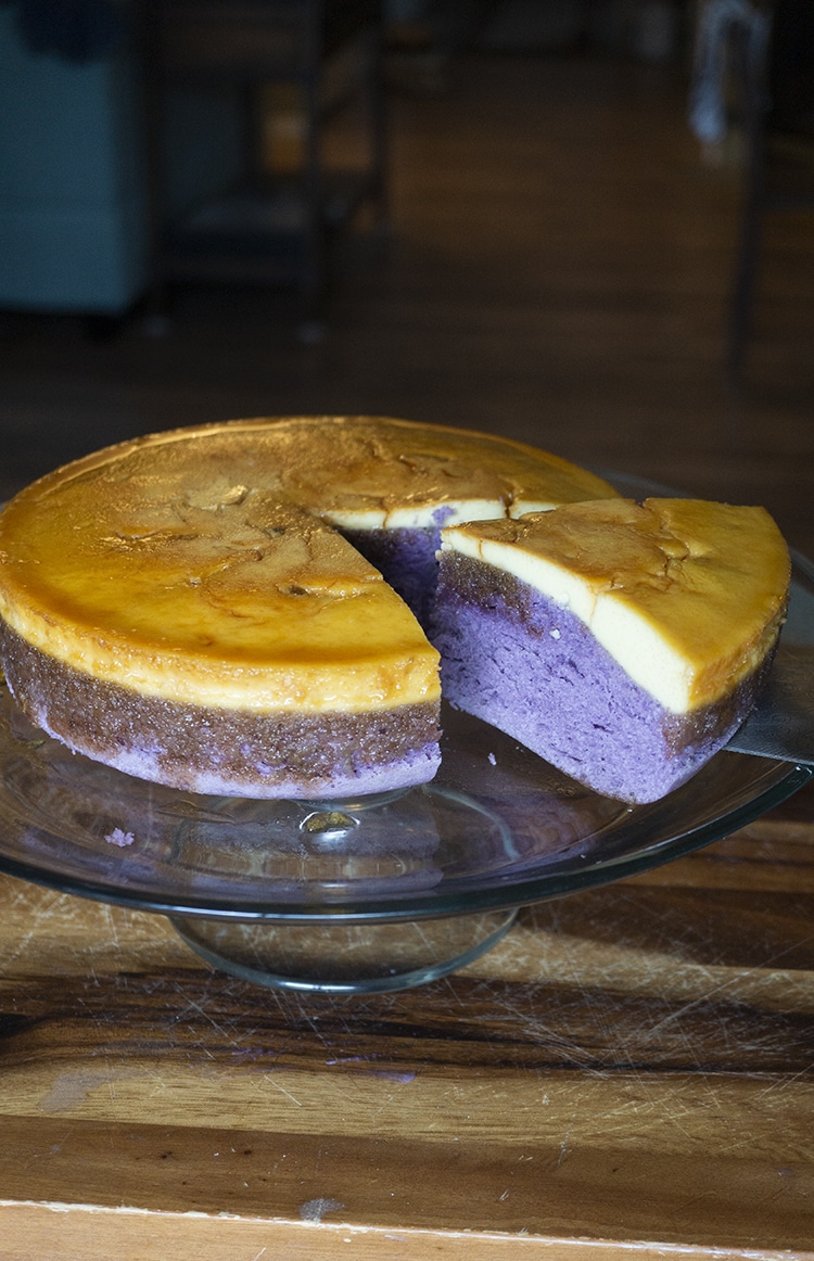 Tested recipe and step by step instruction to make No bake Ube Leche Flan cake. This cake is fluffy, tasty and delicious and you don’t need an oven to make it. Steaming is just good enough.