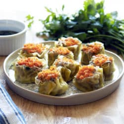 How do you make Shrimp and Chicken Shumai? I tell you, it is as easy as 1-2-3. In fact, I was hesitant to share this, because the recipe is very simple, I felt like it is irrelevant at all to measure the ingredients; so, I will just give you the basic of the recipe, BUT! You can actually eyeball it according to your liking, SO HERE IS THE RECIPE FOR THIS Shrimp and Chicken Shumai.