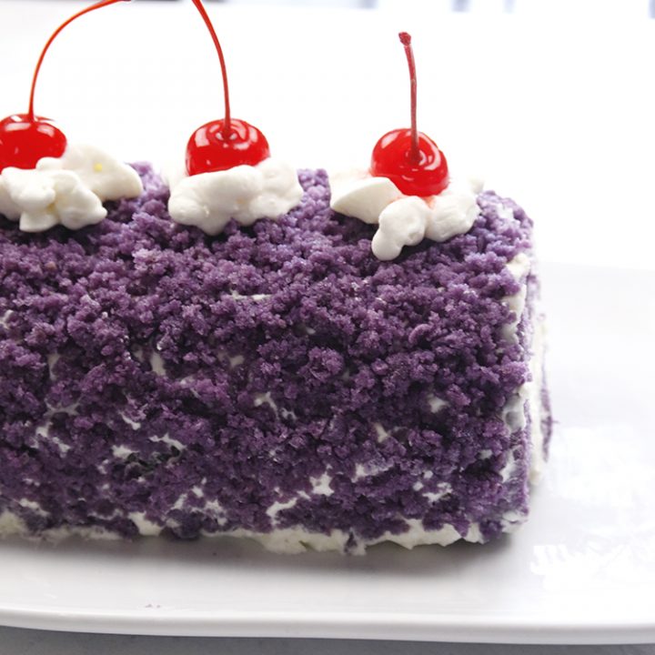 Ube Cake Roll Recipe with Cream Cheese Frosting No fail Recipe