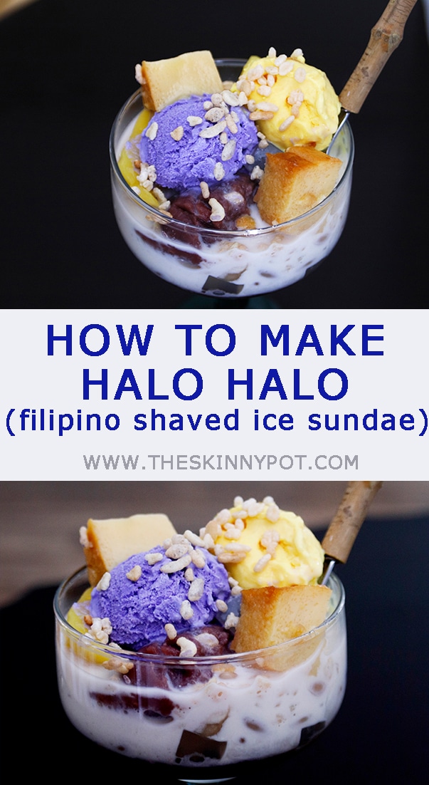 HOW TO MAKE HALO HALO (Filipino Shaved Ice Sundae ...