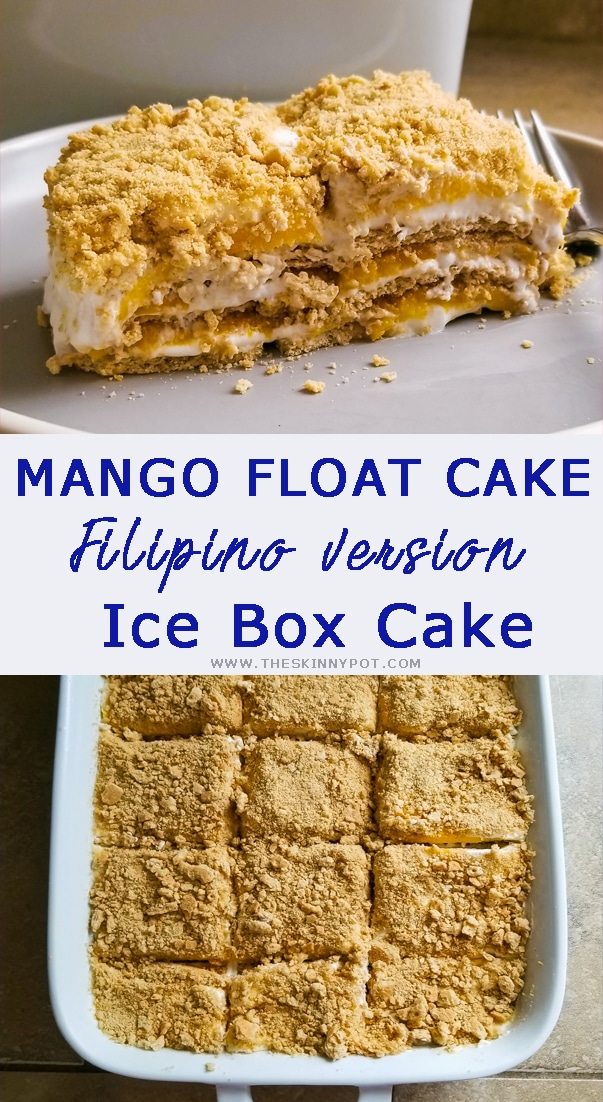 This FILIPINO MANGO FLOAT CAKE is a Filipino version of ice box cake and it's famous as potluck recipe for parties. Replace the mango with different fruits.