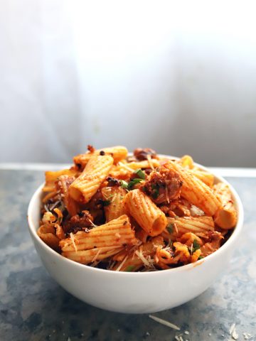 No-Bake Rigatoni Pasta with Italian Sausage