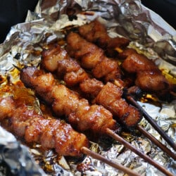 Filipino Style Pork Barbecue Skewered (Air Fryer or Grilled)