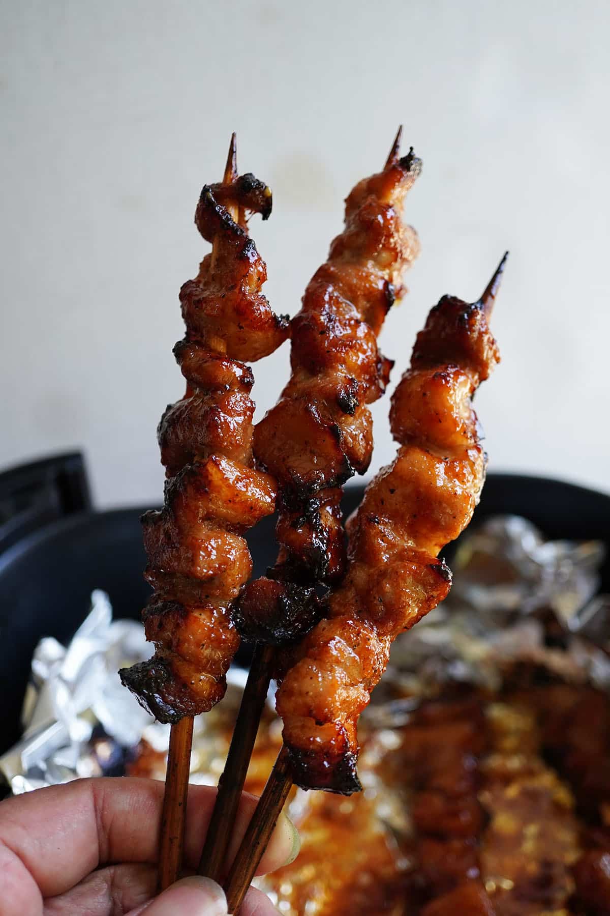 Filipino Style Pork Barbecue Skewered (Air Fryer or Grilled)