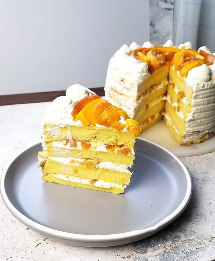 Red Ribbon Mango Cake Recipe - banana-breads.com