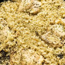 Easy One Pot Meal Chicken Thigh and Rice Casserole