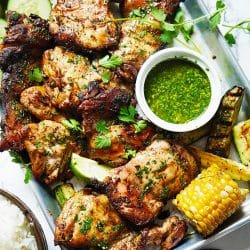 Lime Cilantro Marinade Grilled Chicken Thigh