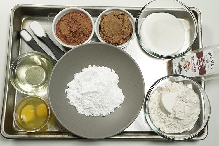 Chocolate Crinkles Cookies Ingredients