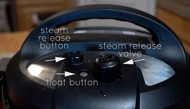 Make sure the steam float button is down and steam is release