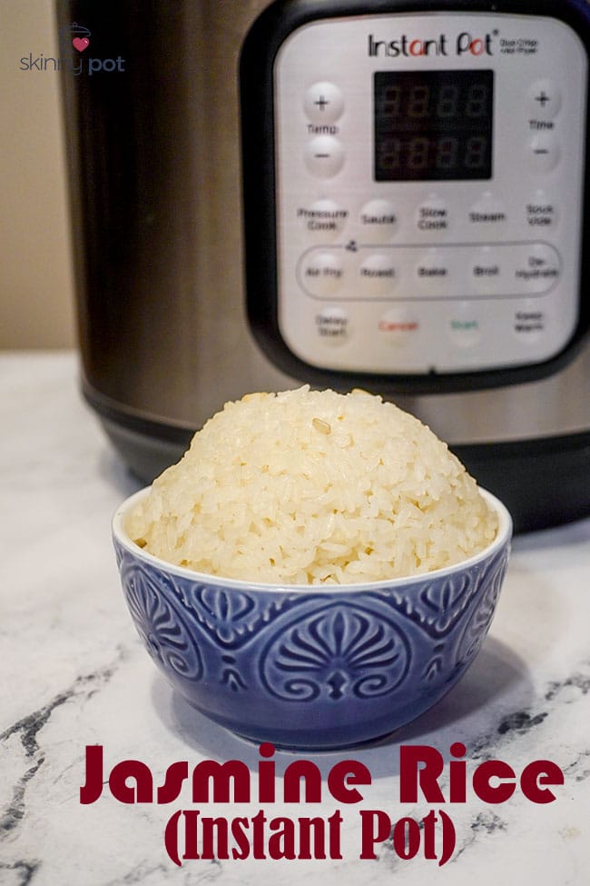 Jasmine rice cooked in instant pot duo crisp+ air fryer