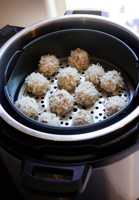 Steamed Pearl Meatballs Instant Pot