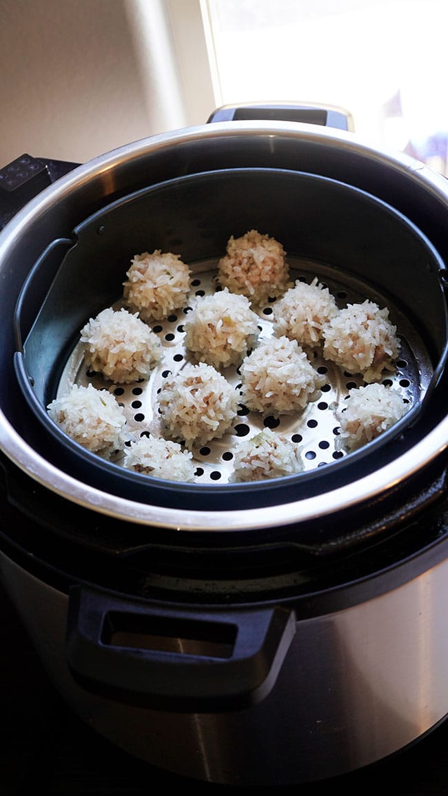 Steamed Pearl Meatballs Instant Pot