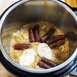 Instant Pot Rice with Sausage and Egg