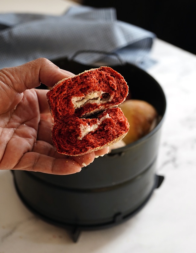 Red Velvet Pandesal bake in the Instant Pot