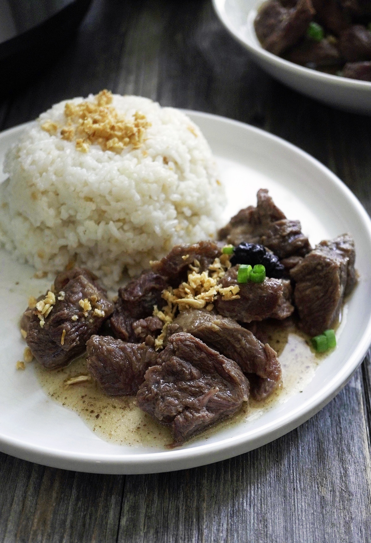 Beef Pares Cooked in the Instant Pot