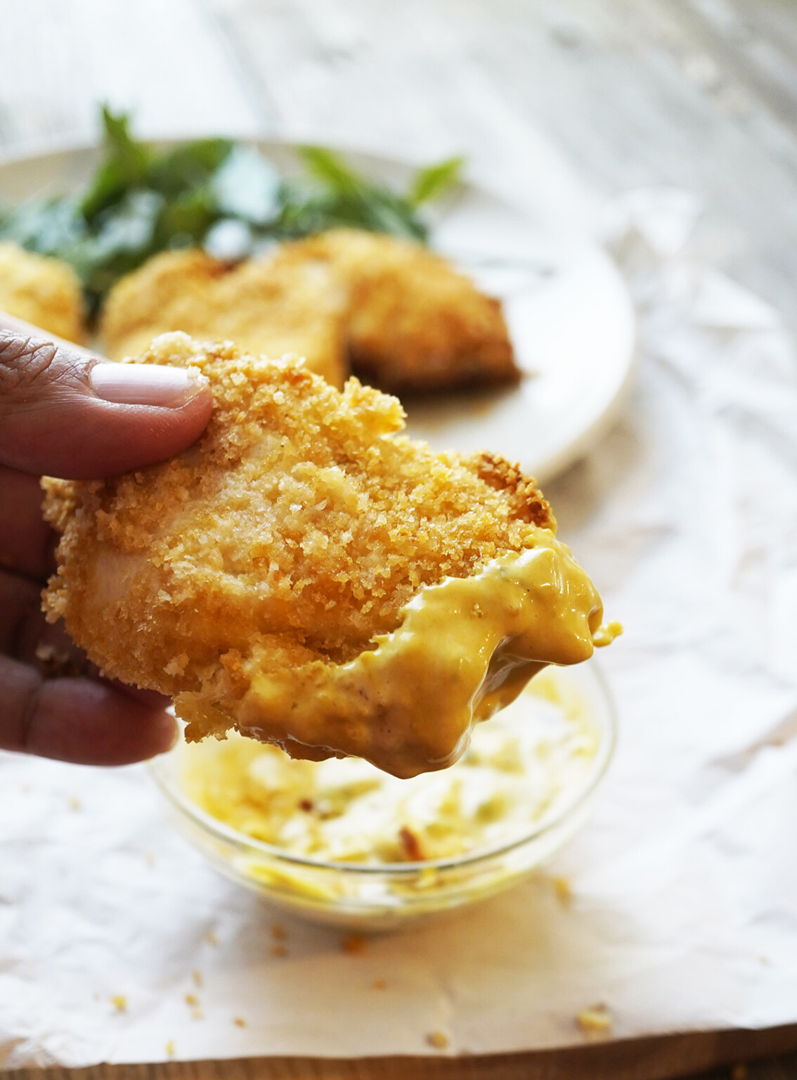 Oven Baked Panko Crusted Chicken With Mayo 0842