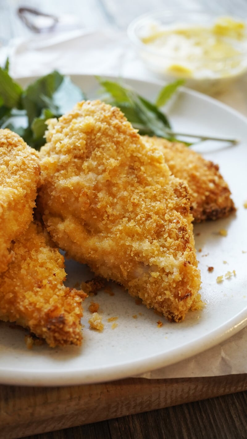 Oven Baked Panko Crusted Chicken (with Mayo)