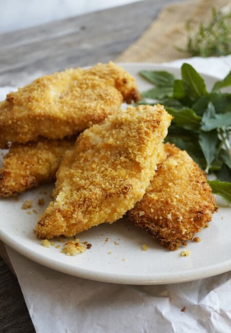 Pan Fried Panko Crusted Chicken with Mayo