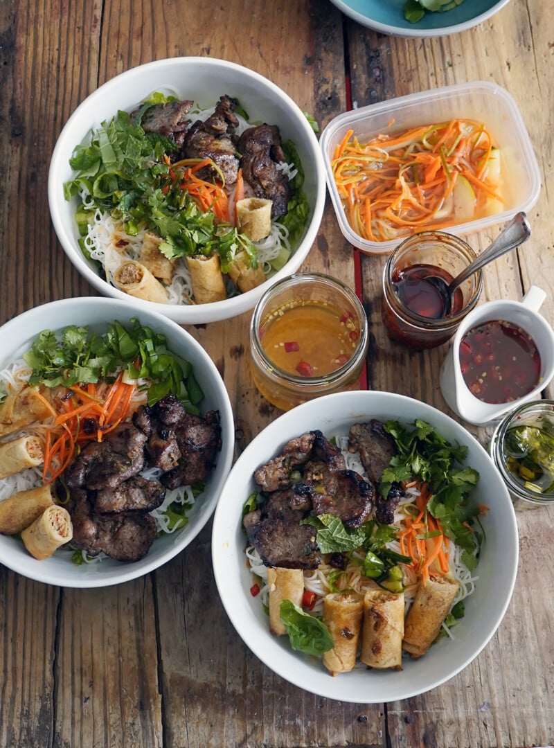 Best Lemongrass Pork Vietnamese Noodle Salad