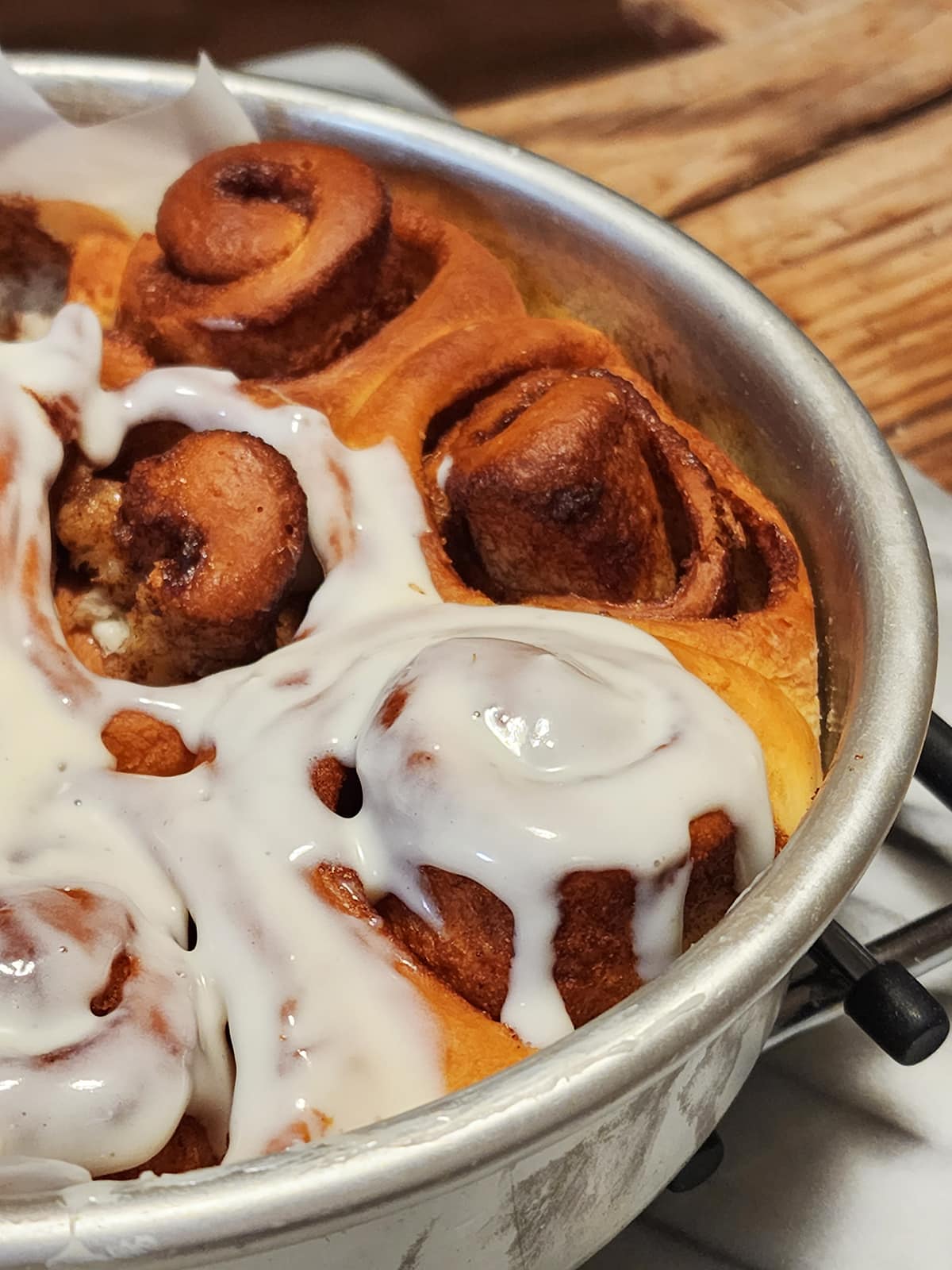Instant Pot Cinnamon Rolls with Cream Cheese Frosting