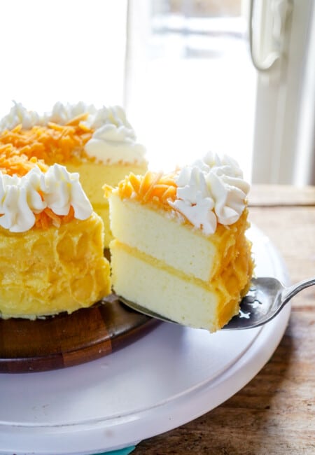 yema cake with stable frosting