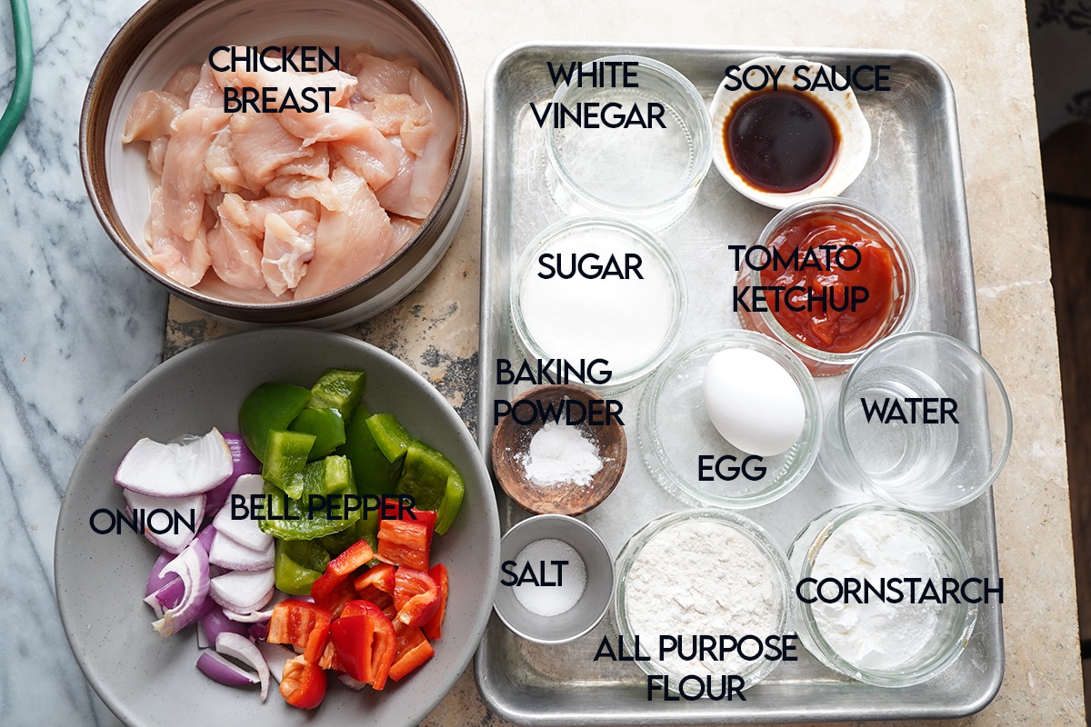 hong kong style sweet and sour chicken ingredients