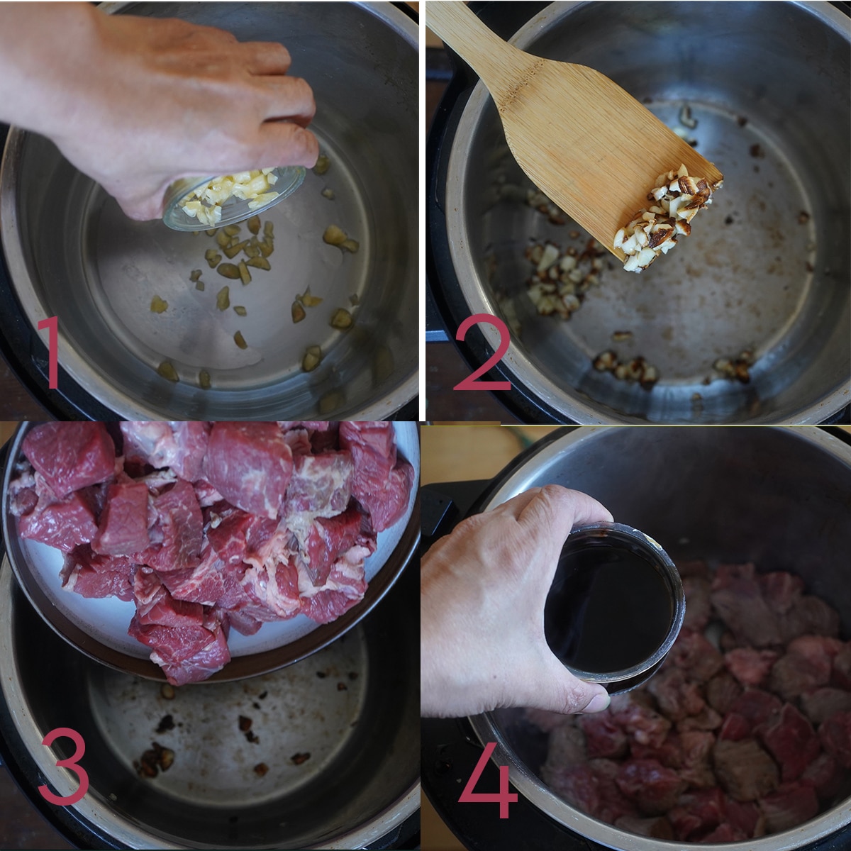 Beef Salpicao process