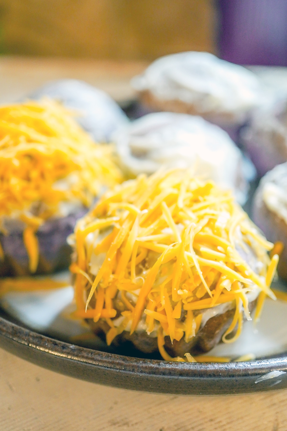 Ube Filled Ensaymada with Cheese