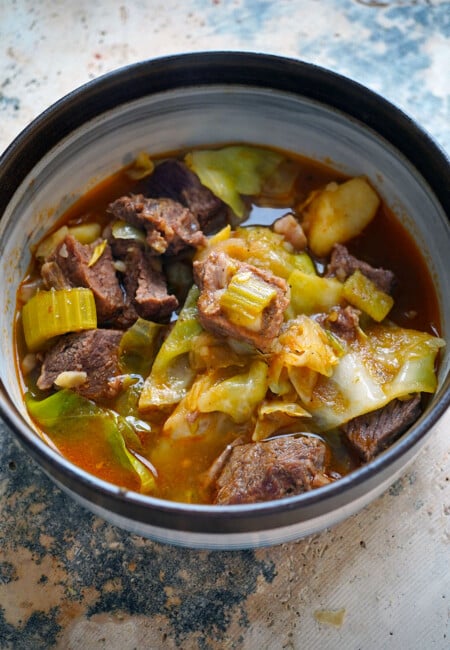 Beef and Cabbage Stew Recipe Instant Pot