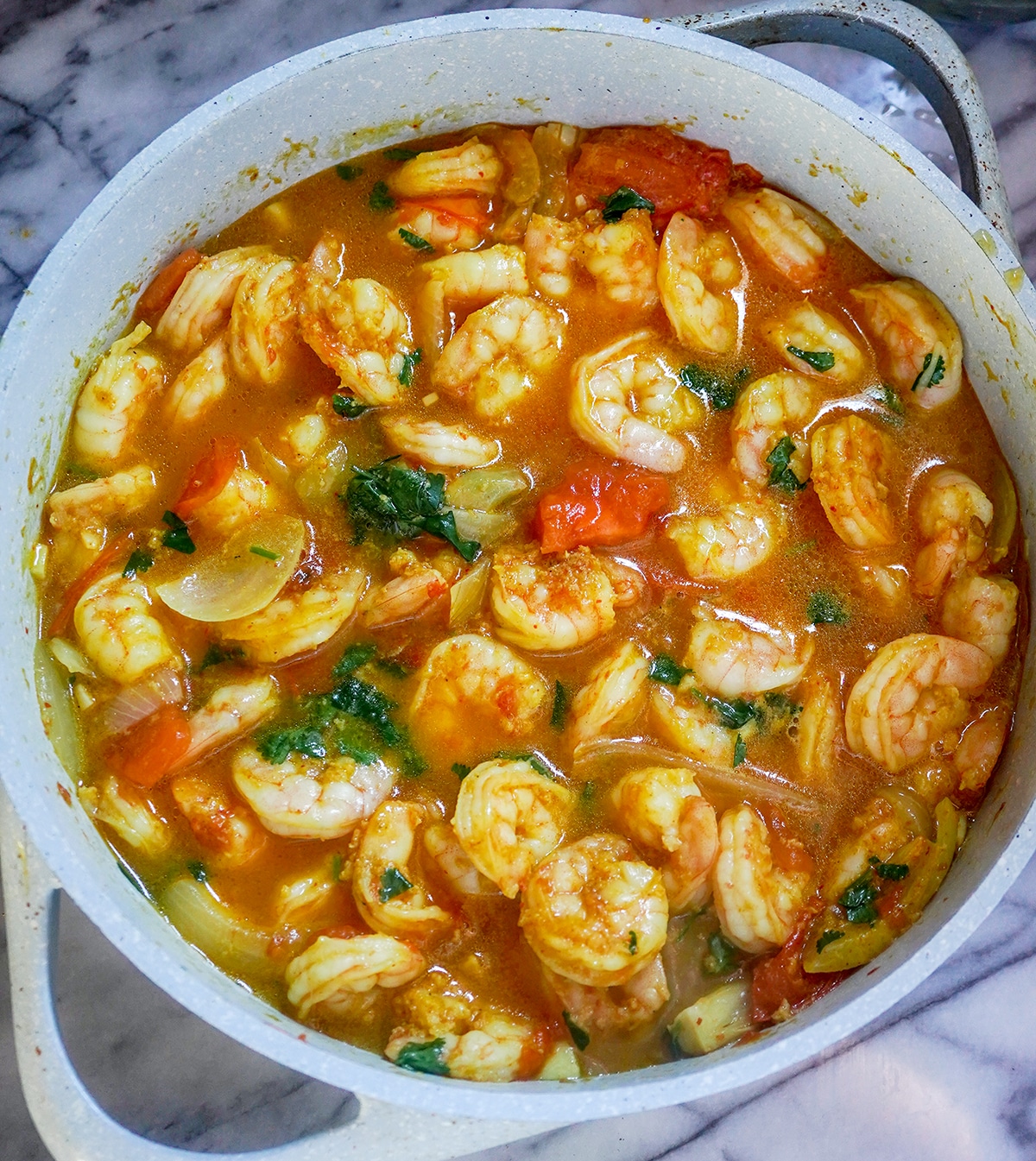 Prawn Bhuna with Creamy and Spicy and Sauce