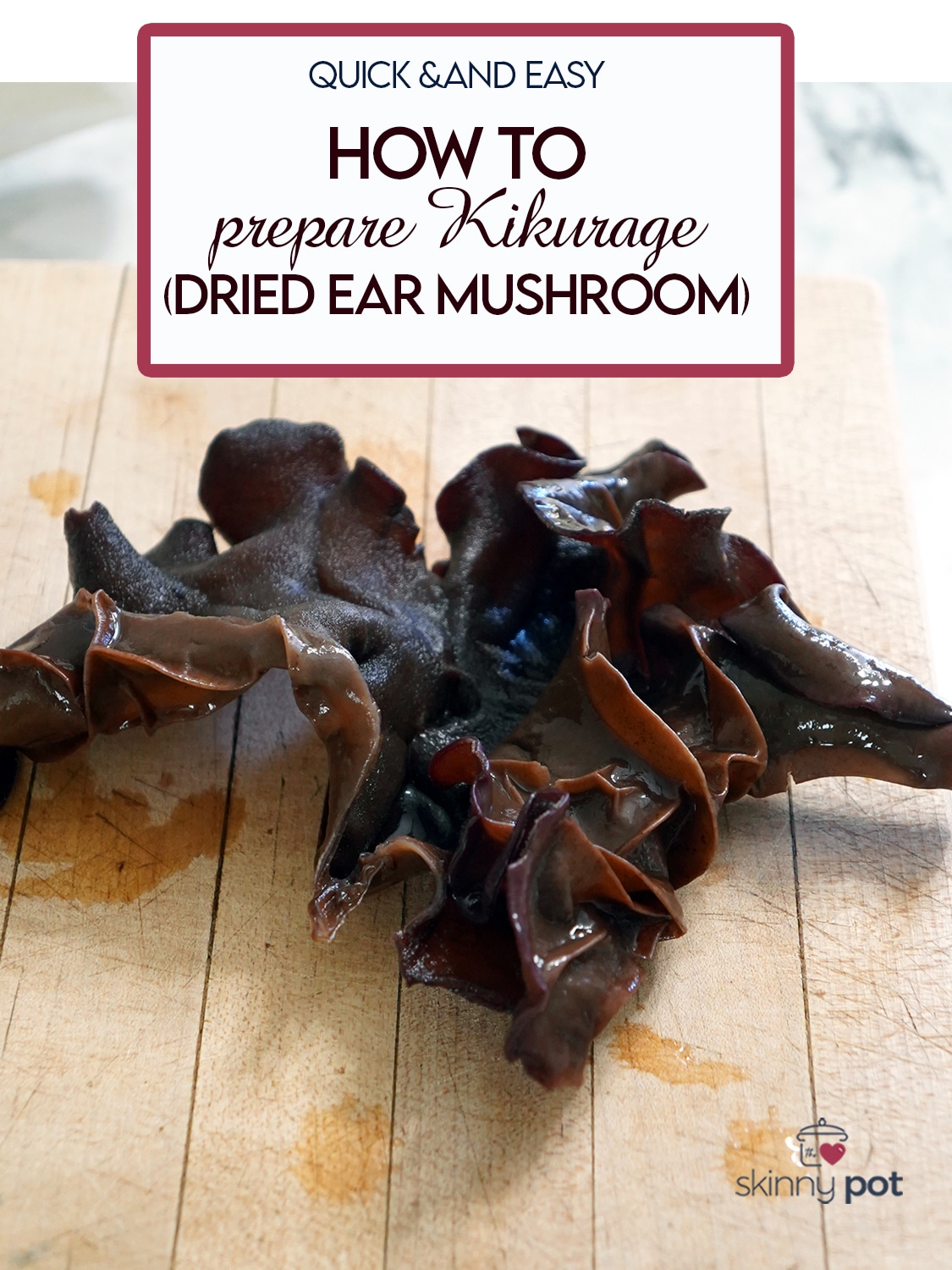 Dried ear mushroom