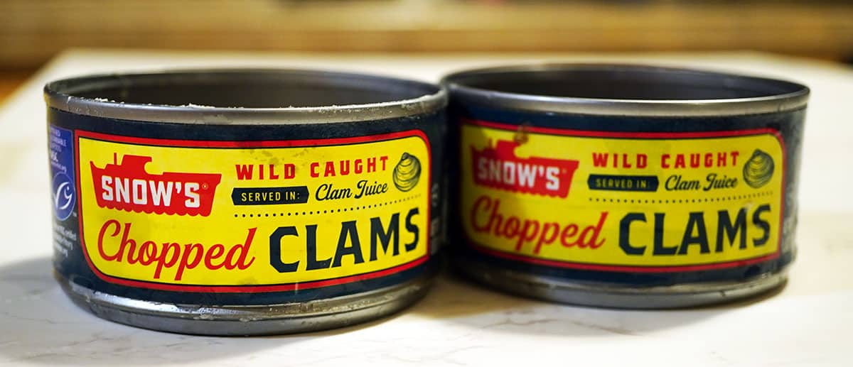 canned clams