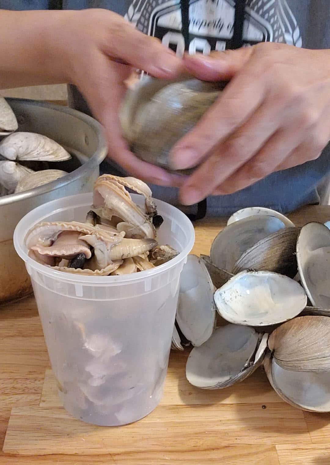open the clams