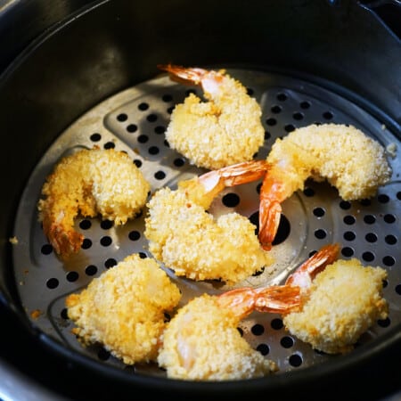 Frozen Breaded shrimp in Air Fryer