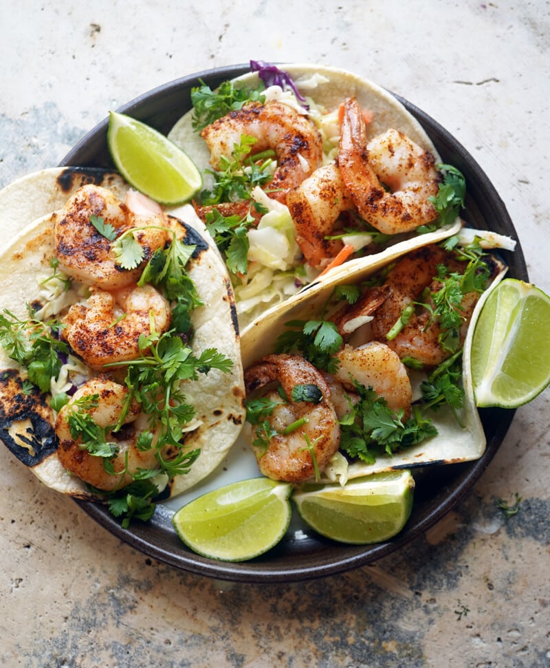 Air Fryer Shrimp Tacos – The Skinny Pot