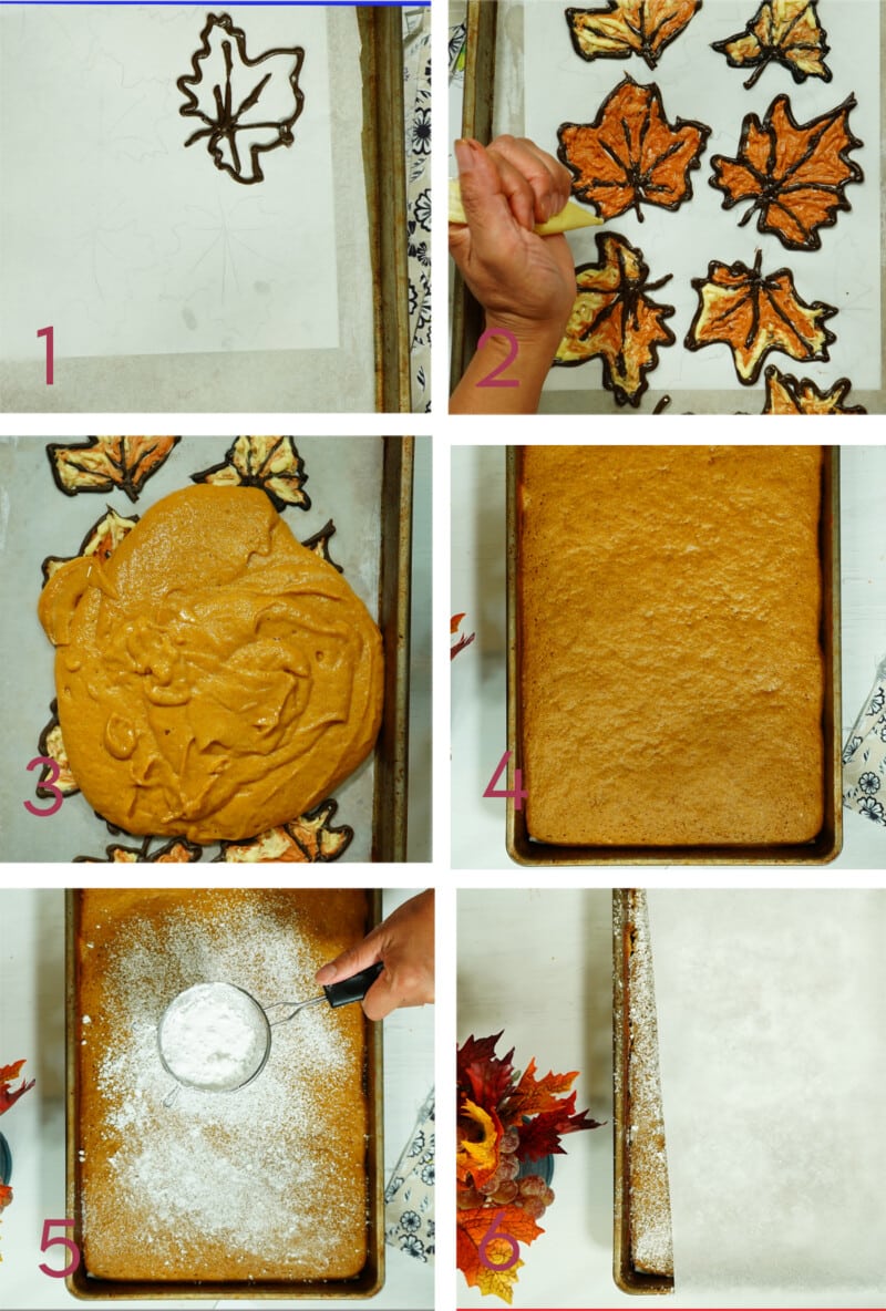 How to Make Pattern Pumpkin Roll Cake