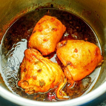 Instant Pot bone in Chicken Thighs
