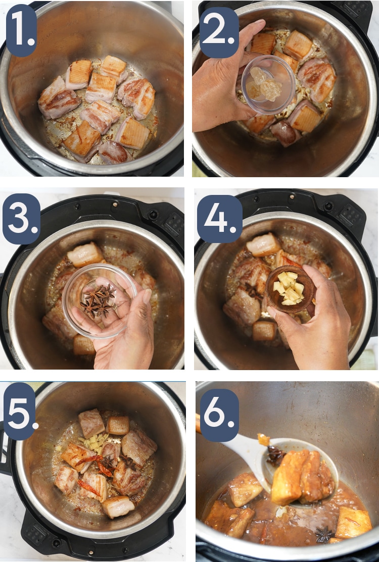 Picture on how I cook Shanghai Style Braised Pork Belly