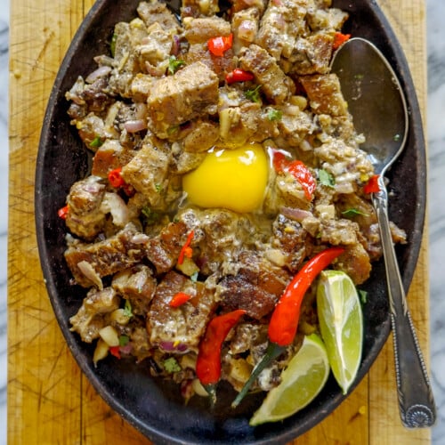 Easy Pork Belly Sisig Recipe The Skinny Pot